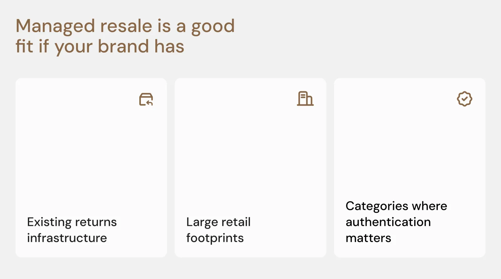 Managed resale operations in practice